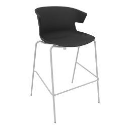 Design Barhocker, Stahlrohrgestell: Chrom,...