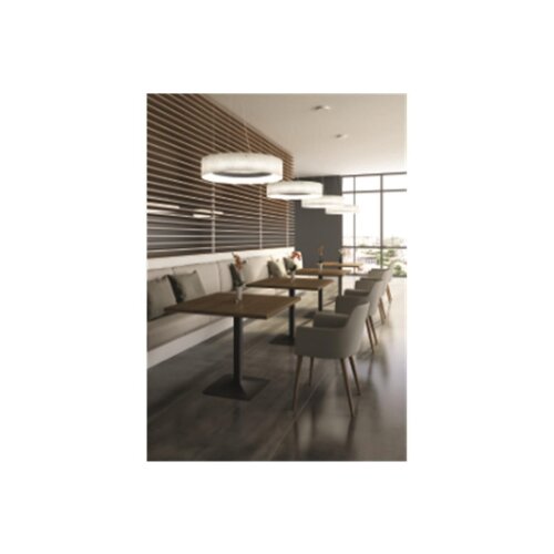 Loungesessel Gestell Nussbaum Stoffbezug: Hellgrau