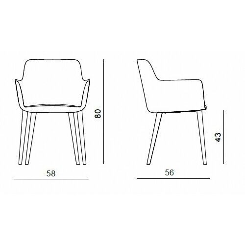 Loungesessel Gestell Nussbaum Stoffbezug: Türkis