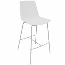 Barhocker, Stahlrohrgestell: Chrom, Kunststoffschale:...
