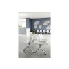 Traversensitzbank Gestell silber 4 Sitze in Beige