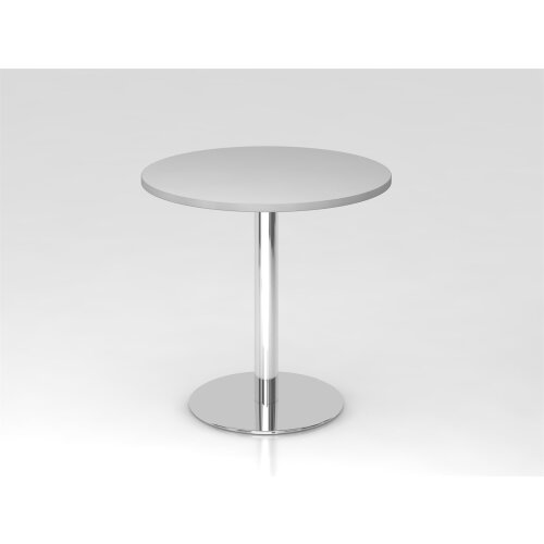 Besprechungstisch rund Ø 80 cm Grau/Chrom