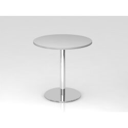 Besprechungstisch rund Ø 80 cm Grau/Chrom