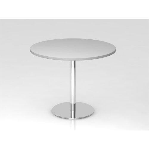 Besprechungstisch rund Ø 100 cm Grau/Chrom