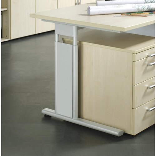 Schreibtisch feste Höhe 120 x 80 cm , Dekor: Buche Dunkel