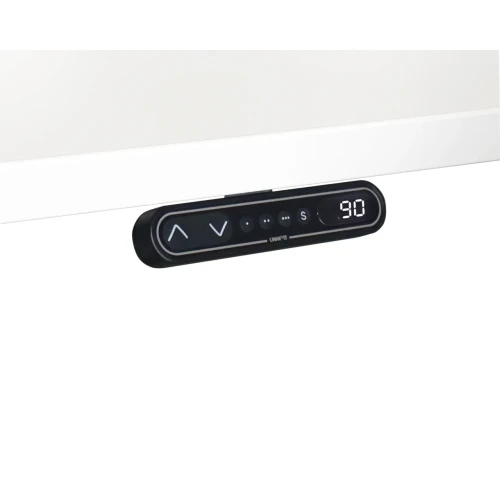 Elektrisch höhenverstellbarer Schreibtisch mit Memoryschalter 160 x 80 cm Grau/Silber