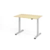 Elektrisch höhenverstellbarer Schreibtisch Eco 120x80 cm Ahorn/Silber