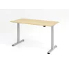 Elektrisch höhenverstellbarer Schreibtisch Eco 160x80 cm Ahorn/Silber
