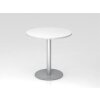 Besprechungstisch rund Ø 80 cm Weiss/Silber