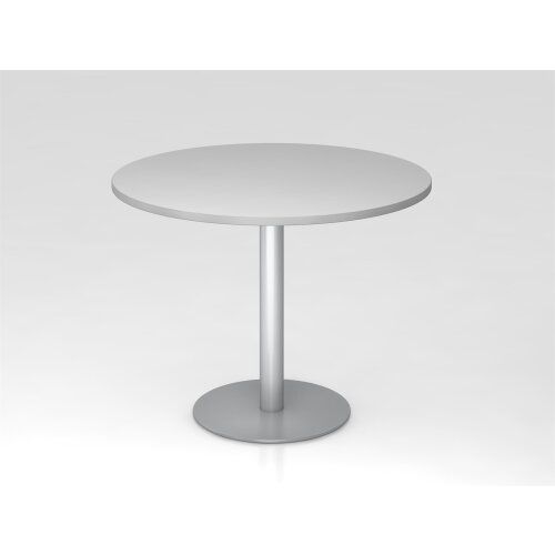 Besprechungstisch rund Ø 100 cm Grau/Silber