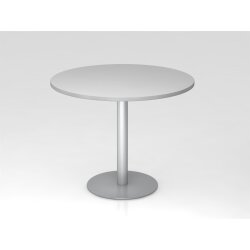 Besprechungstisch rund Ø 100 cm Grau/Silber