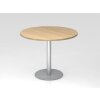 Besprechungstisch rund Ø 100 cm Eiche/Silber