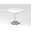 Besprechungstisch rund Ø 100 cm Weiss/Silber