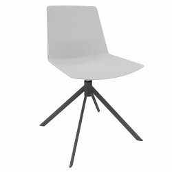 Besucherstuhl,  4-Fußdesigngestell: Anthrazit ,...