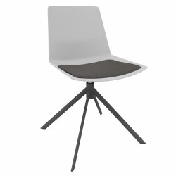 Besucherstuhl,  4-Fußdesigngestell: Anthrazit ,...