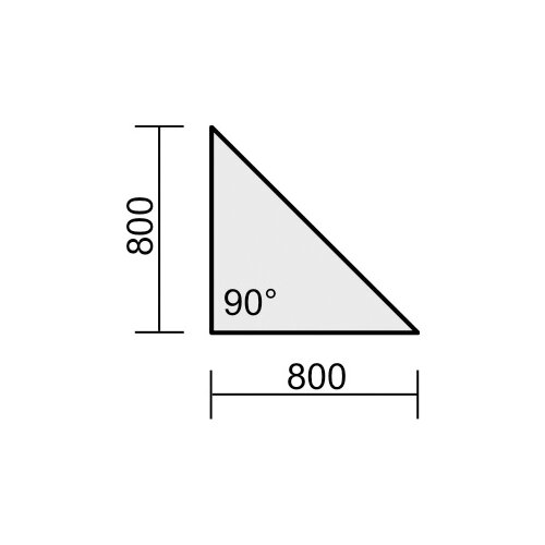 Verkettungsplatte Dreieck 90° Dekor Buche Dunkel