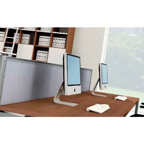 Akkustik Tischtrennwand mit Stoffbezug  Höhe 54 cm