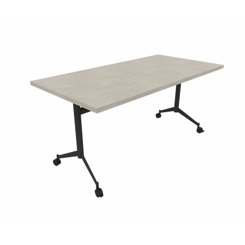 Klapptisch auf Rollen Serie Trend Tiefe 70cm  Dekor Beton Gestell Anthrazit Breite 120