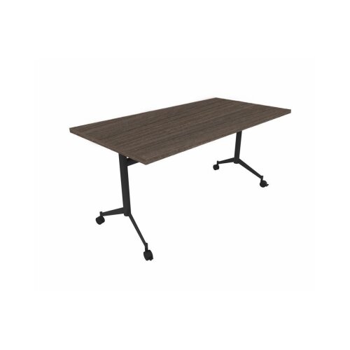 Klapptisch auf Rollen Serie Trend Tiefe 70cm  Dekor Eukalyptus Gestell Anthrazit Breite 160