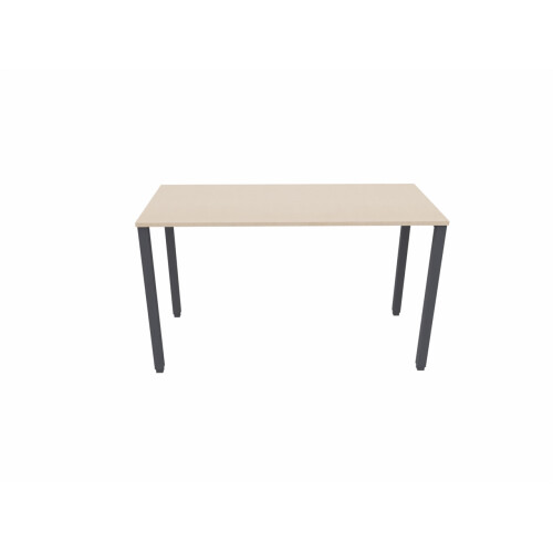 Stehtisch 4- Fuss Breite 160 cm Dekor Ahorn Gestell Anthrazit