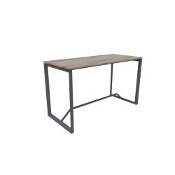 Stehtisch Design  Breite 180 cm Dekor Eiche Grau Gestell...