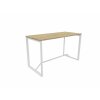 Stehtisch Design  Breite 160 cm Dekor Eiche Rustikal 3 Gestell Weiss