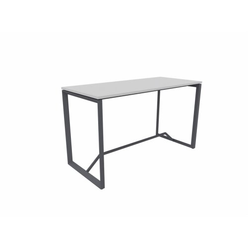 Stehtisch Design  Breite 160 cm Dekor Lichtgrau Gestell Anthrazit