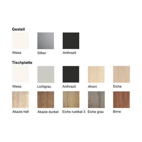 Stehtisch Design  Breite 120 cm Dekor Eiche Rustikal 3 Gestell Anthrazit