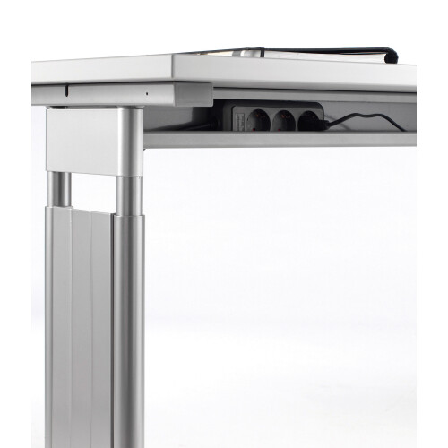 Schreibtisch  PC-Form links höhenverstellbar 180x 100 cm, Dekor: Ahorn