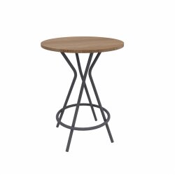 Stehtisch rund Durchmesser:  100 cm Dekor Akazie Dunkel...