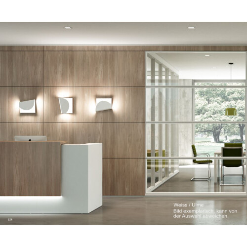 Empfangstheke mit Beratungsanbau, Breite/ Lage Anbau: 426 cm / rechts, Korpus: Beton, Ablage: dunkelgrau RAL 7022 lackiert