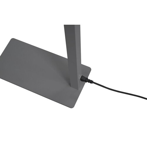 LED Stehleuchte mit Push Dimmer, Gestellfarbe Weiss