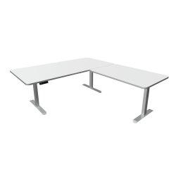 Elektrisch höhenverstellbarer Winkelschreibtisch...