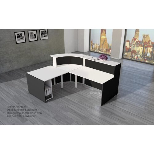 Empfangstheke Winkelform mit Beratungsplatz