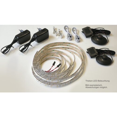 Empfangstheke L-Form 325cm breit, Dekor: Weiss