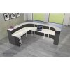 Empfangstheke L-Form 325cm breit, Dekor: Weiss