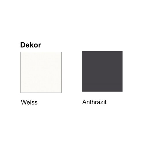 Empfangsecktheke 150 cm breit weiss oder Anthrazit