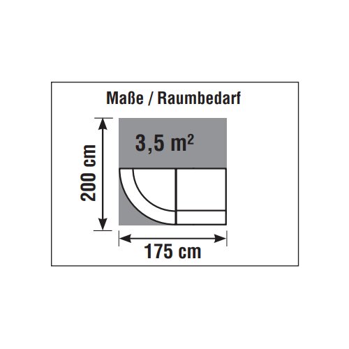 Empfangstheke Bogenform kompakt 175 cm breit