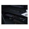 breite Untertischschublade, abschließbar, Farbe: Schwarz