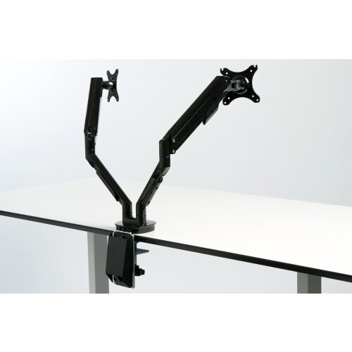Monitorarm mit Gasdämpfer für 2 Monitore