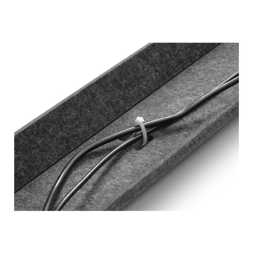 Filzkabelkanal  74 cm lang, Farbe: dunkelgrau