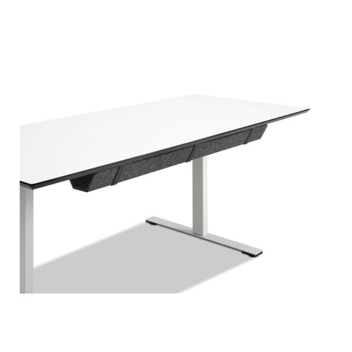 Filzkabelkanal  74 cm lang, Farbe: dunkelgrau