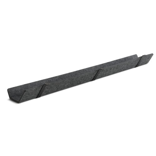 Filzkabelkanal  115 cm lang, Farbe: dunkelgrau