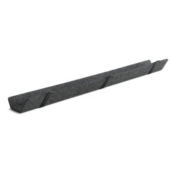 Filzkabelkanal  115 cm lang, Farbe: dunkelgrau