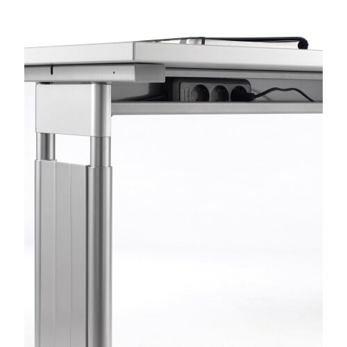 Schreibtisch höhenverstellbar, 160x80 cm , Dekor: Ahorn