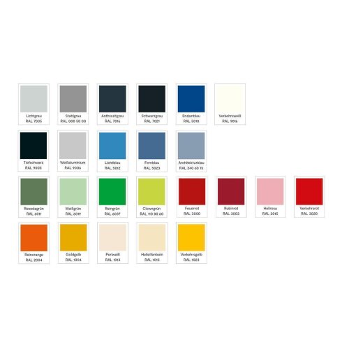 Offene Schliessfachgarderobe extra breit 10 Fächer Korpus RAL 7035 Lichtgrau, Türen RAL 7016 Anthrazitgrau