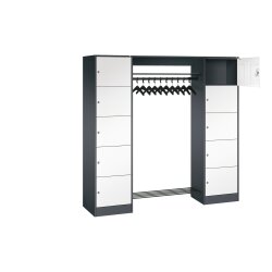 Offene Schliessfachgarderobe extra breit 10 Fächer...