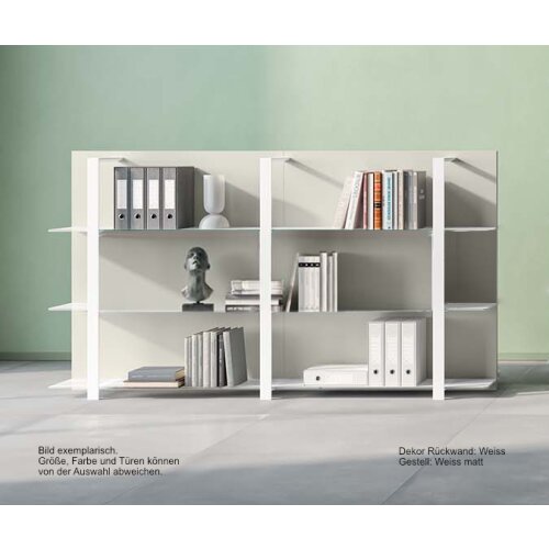 Wandregal Serie ISEO 3 Abteile 3 Ordnerhöhen