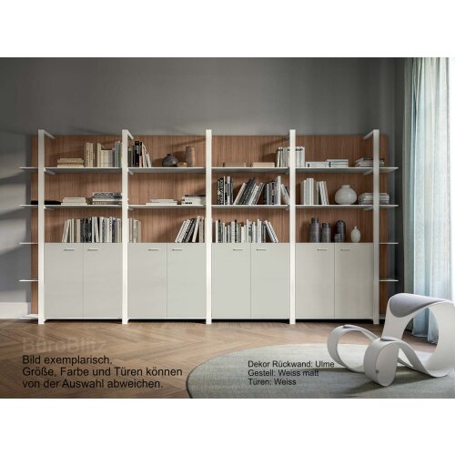 Wandregal Serie ISEO 2 Abteile 5 Ordnerhöhen
