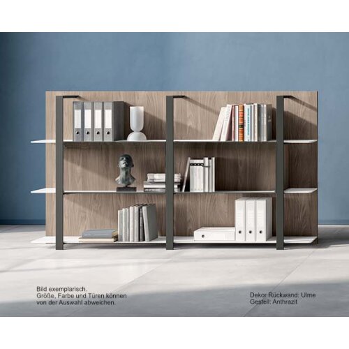 Wandregal Serie ISEO 3 Abteile 5 Ordnerhöhen